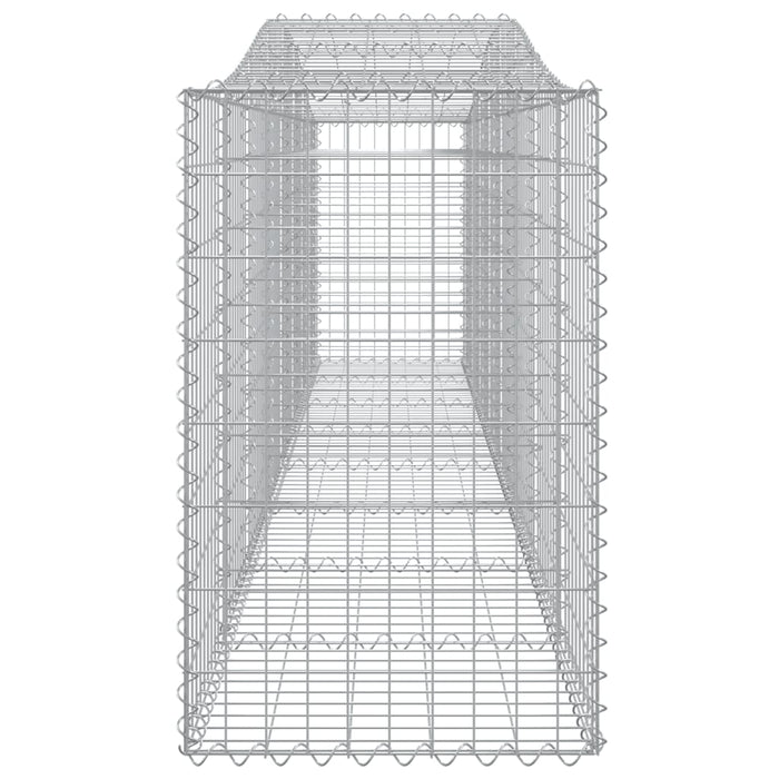 Gabionkurver buede 25 stk 400x50x80/100 cm galvanisert jern