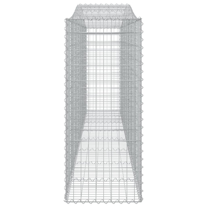 Gabionkurver buede 15 stk 400x50x120/140 cm galvanisert jern