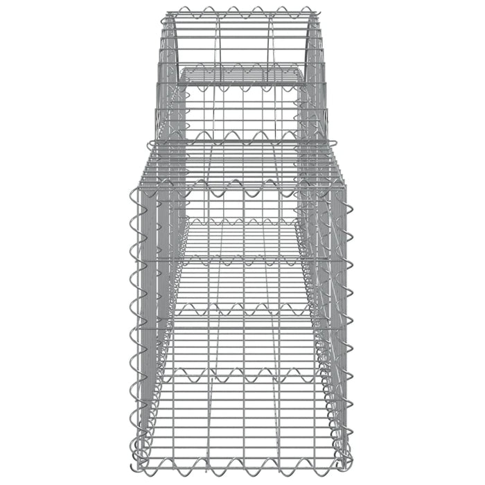 Gabionkurver buede 13 stk 200x30x40/60 cm galvanisert jern