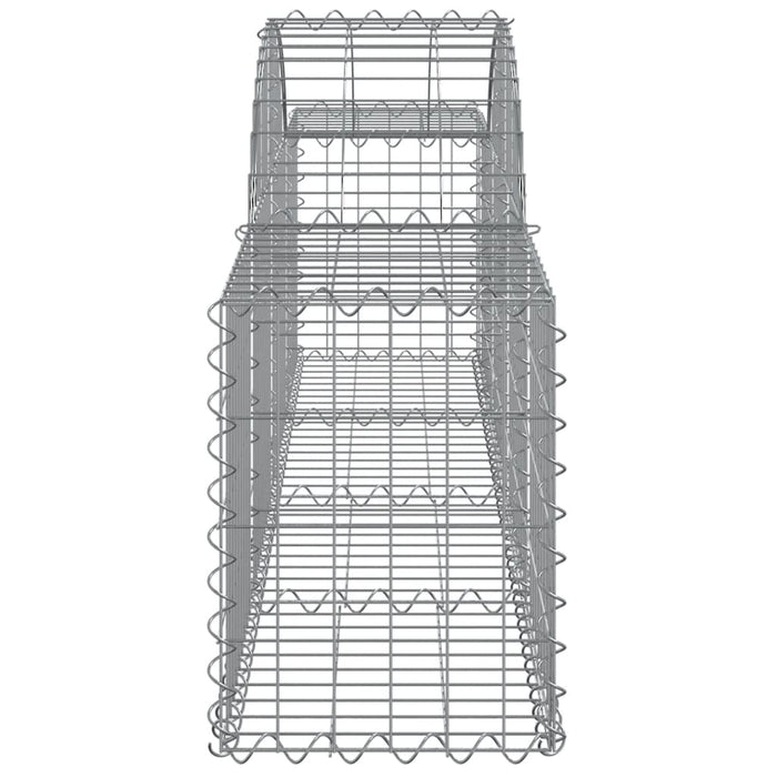 Gabionkurver buede 30 stk 200x30x40/60 cm galvanisert jern