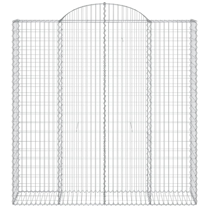 Gabionkurver buede 13 stk 200x50x200/220 cm galvanisert jern