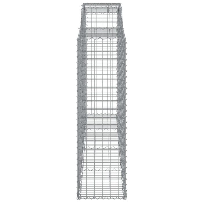 Gabionkurver buede 6 stk 300x50x160/180 cm galvanisert jern