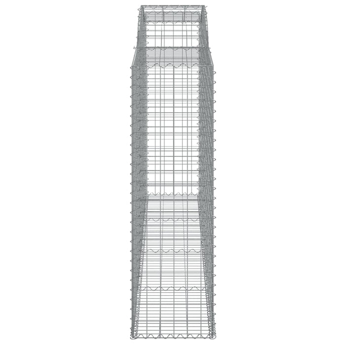 Gabionkurver buede 9 stk 300x50x160/180 cm galvanisert jern