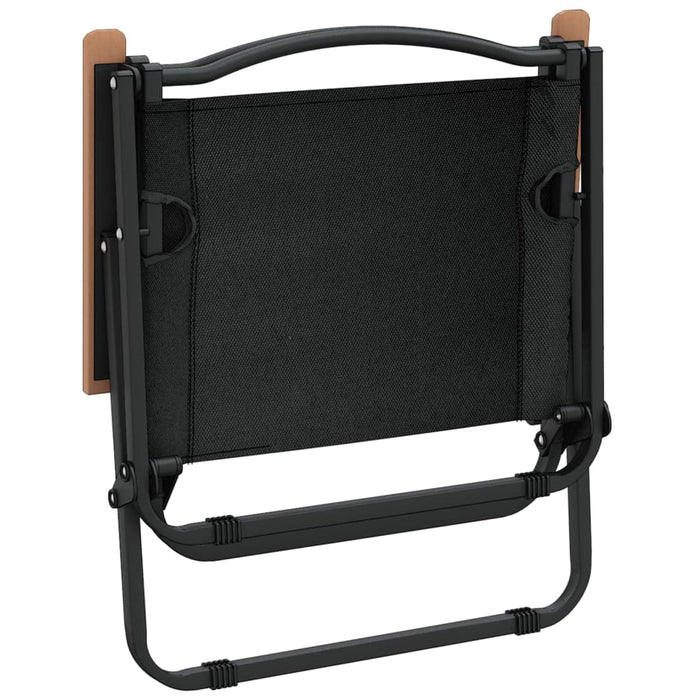 Campingstoler 2 stk svart 54x43x59 cm oxfordstoff