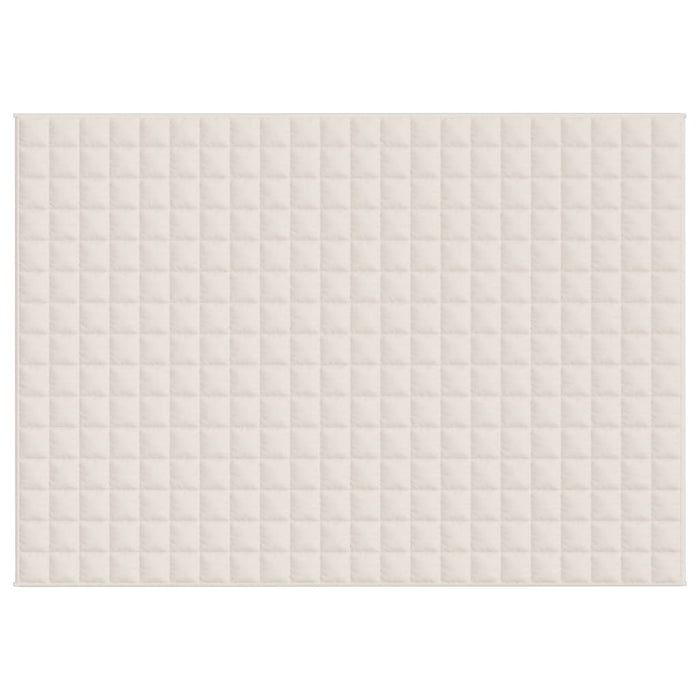 Vektdyne kremhvit 155x220 cm 11 kg stoff