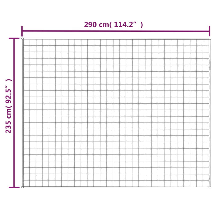 Vektdyne kremhvit 235x290 cm 11 kg stoff