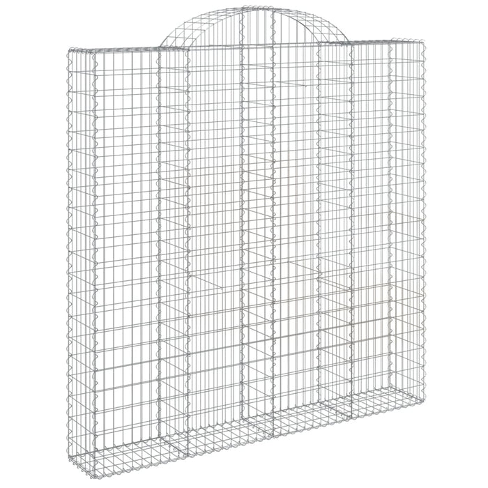 Gabionkurv buet 200x30x200/220 cm galvanisert jern