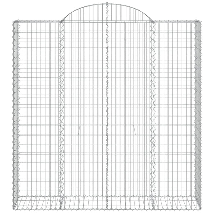 Gabionkurv buet 200x50x200/220 cm galvanisert jern