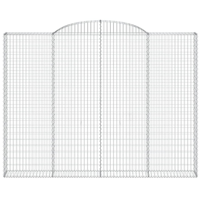 Gabionkurv buet 300x30x220/240 cm galvanisert jern