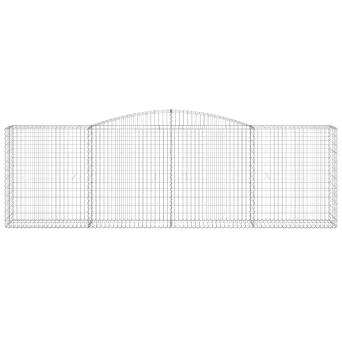 Gabionkurv buet 400x50x120/140 cm galvanisert jern