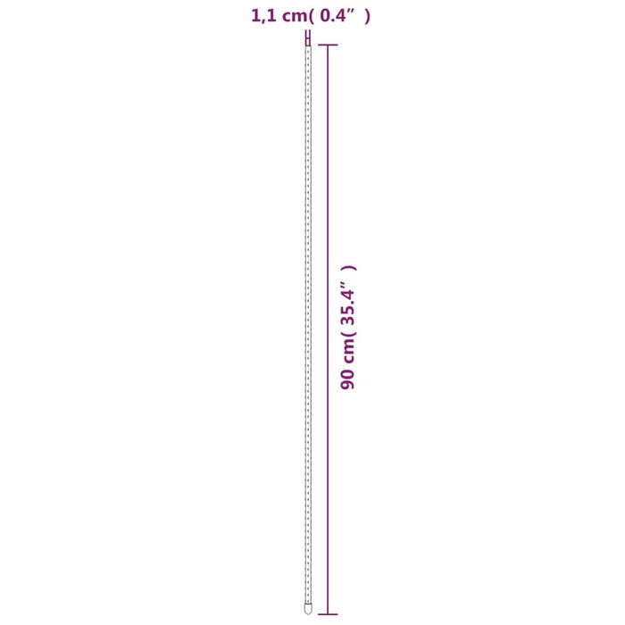 Hageplanteplugger 30 stk svart 90 cm stål