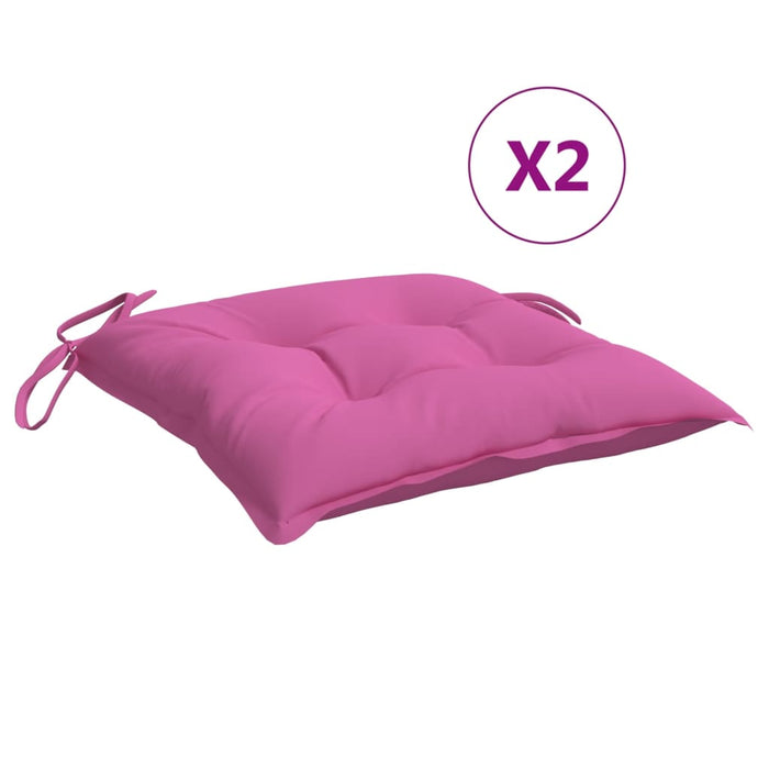 Stolputer 6 stk rosa 40x40x7 cm stoff