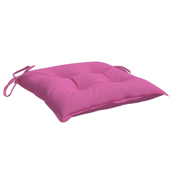 Stolputer 6 stk rosa 40x40x7 cm stoff