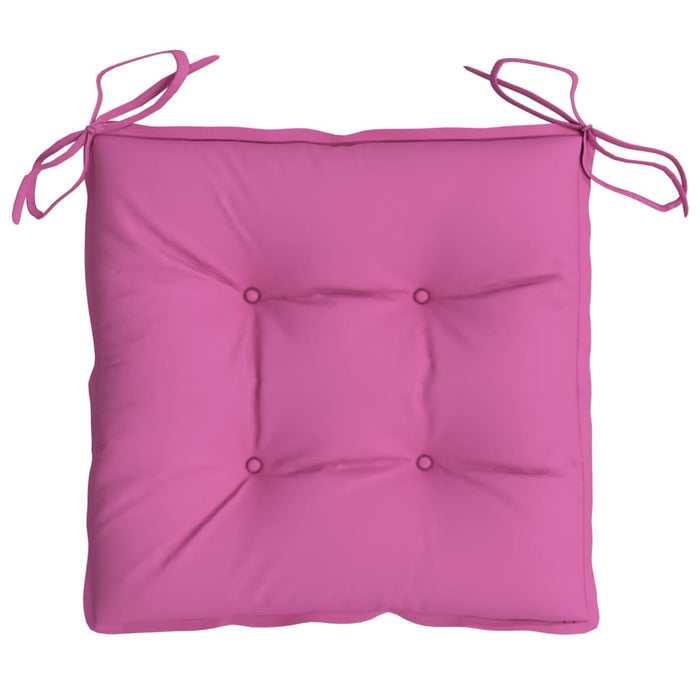 Stolputer 6 stk rosa 40x40x7 cm stoff