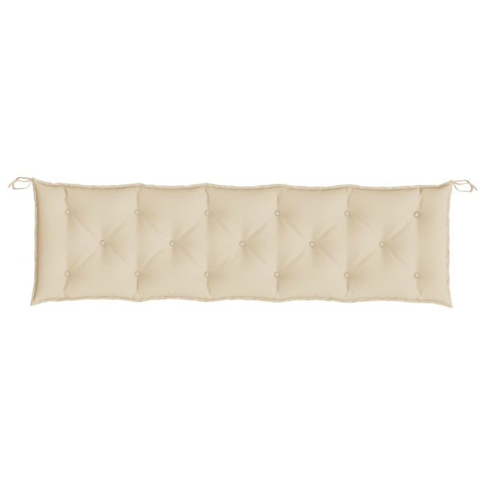 Puter til hagebenk 2 stk beige 180x50x7 cm oxfordstoff