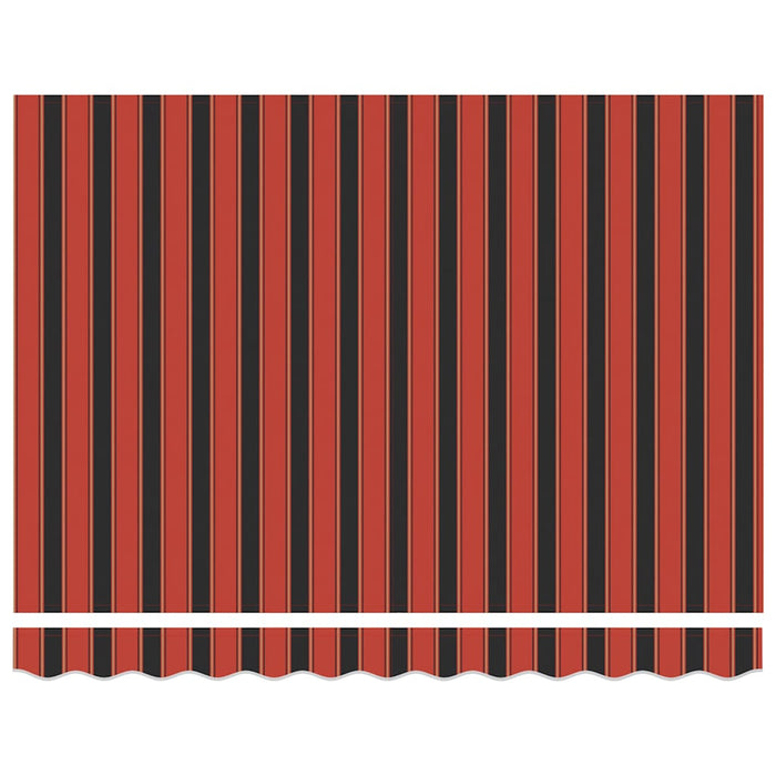 Automatisk uttrekkbar markise oransje og brun 3x2,5 m