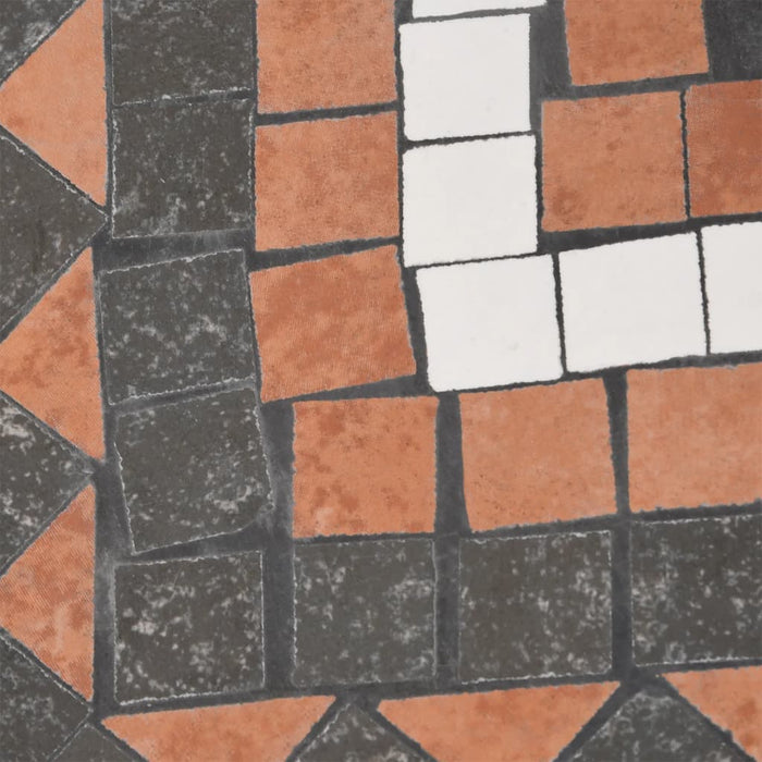 Parasollfot terrakotta og hvit firkantet 12 kg