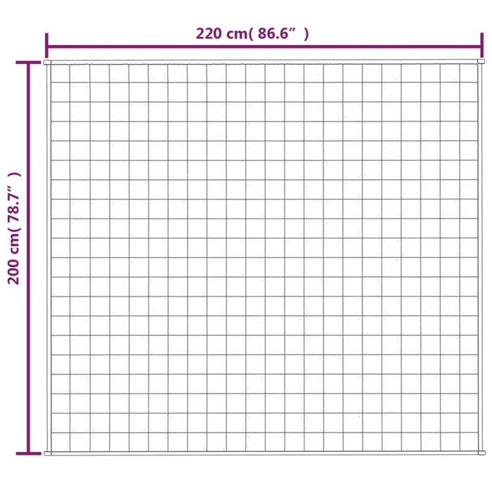 Vektdyne blå 200x220 cm 9 kg stoff