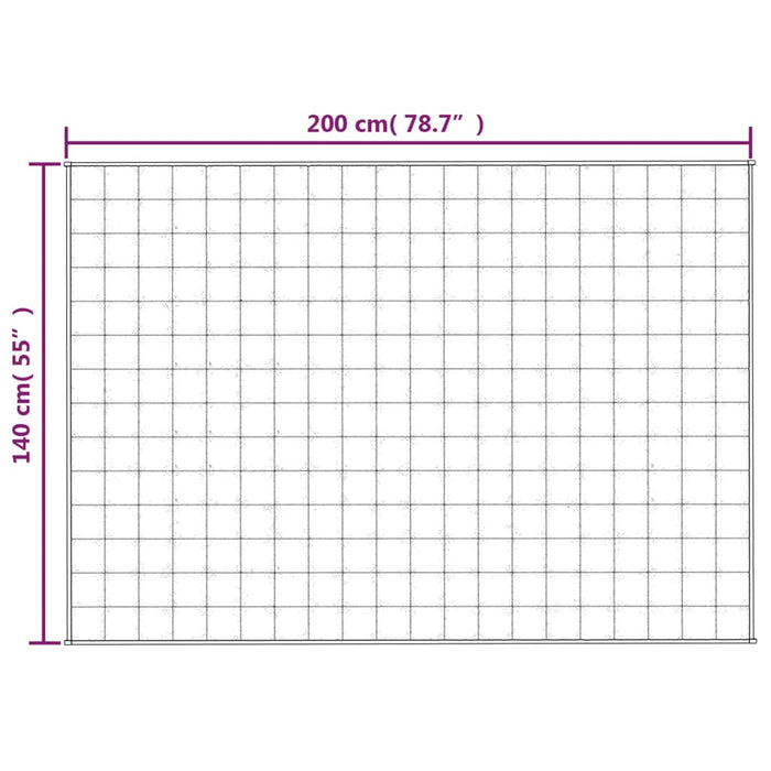 Vektdyne kremhvit 140x200 cm 6 kg stoff