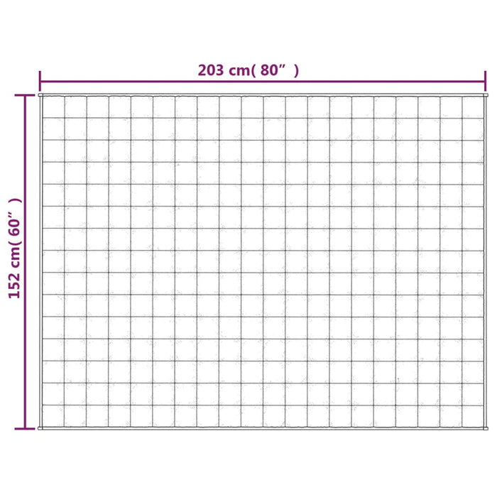 Vektdyne kremhvit 152x203 cm 7 kg stoff