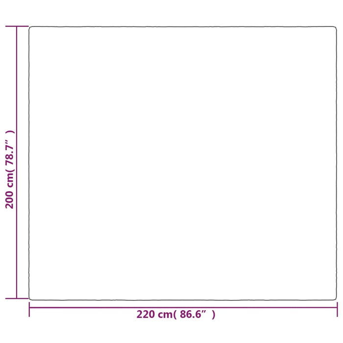 Vektdyne med trekk grå 200x220 cm 13 kg stoff