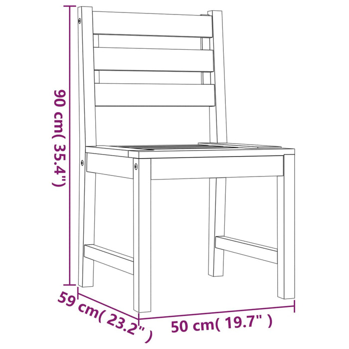 Hagespisegruppe 3 deler heltre teak