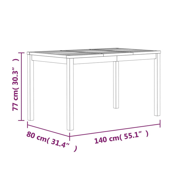 Hagespisegruppe 5 deler heltre teak