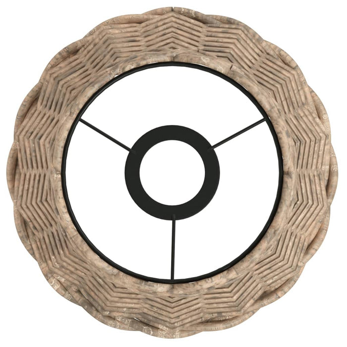 Taklampeskjerm brun Ø20x15 cm flettet