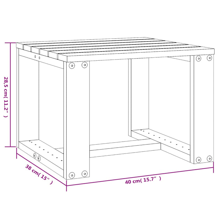 Solsenger 2 stk med bord heltre furu