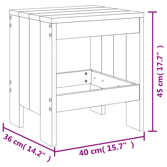 Hagespisestue 5 deler svart heltre furu