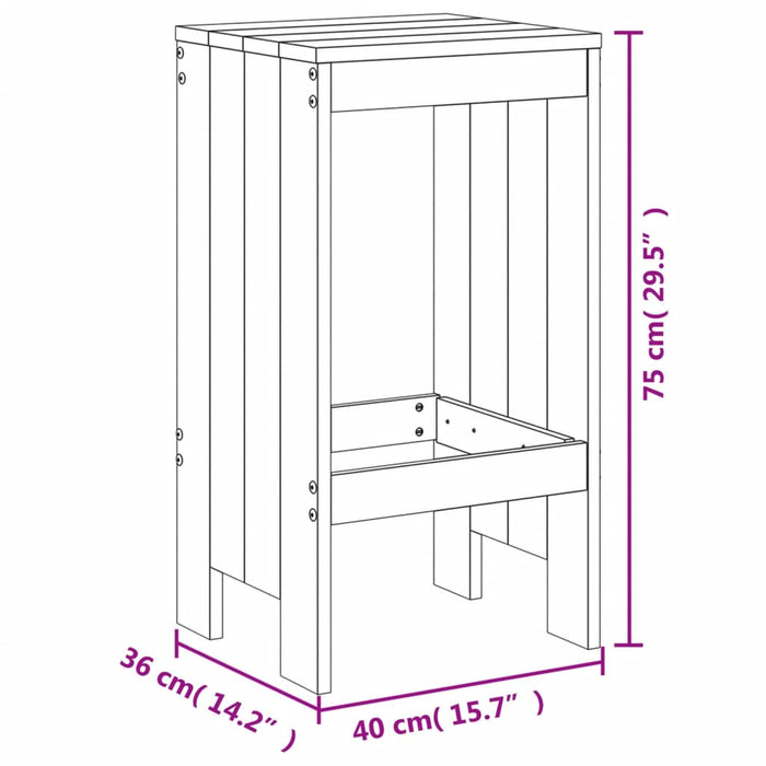 Hagebarsett 7 deler honningbrun heltre furu