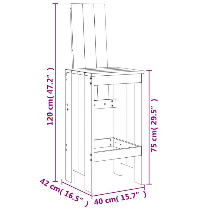 Hagebarsett 5 deler heltre furu