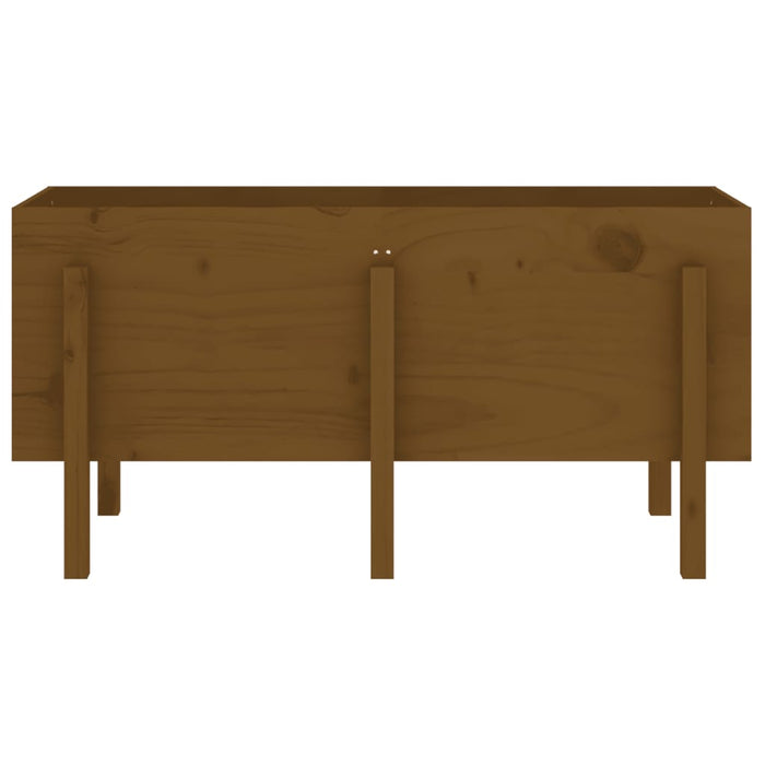 Høybed for hage honningbrun 121x50x57 cm heltre furu