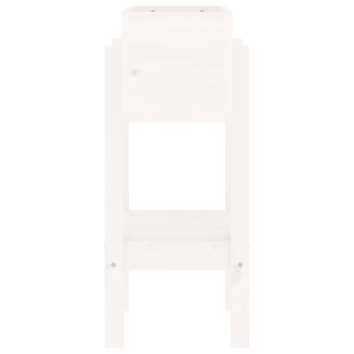 Hageplantekasse hvit 62x30x69 cm heltre furu