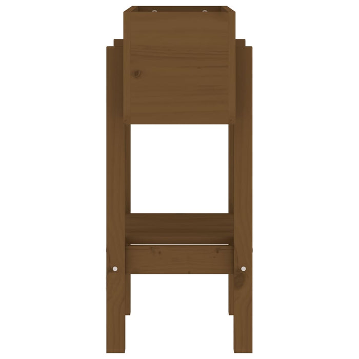 Plantekasse honningbrun 62x30x69 cm heltre furu