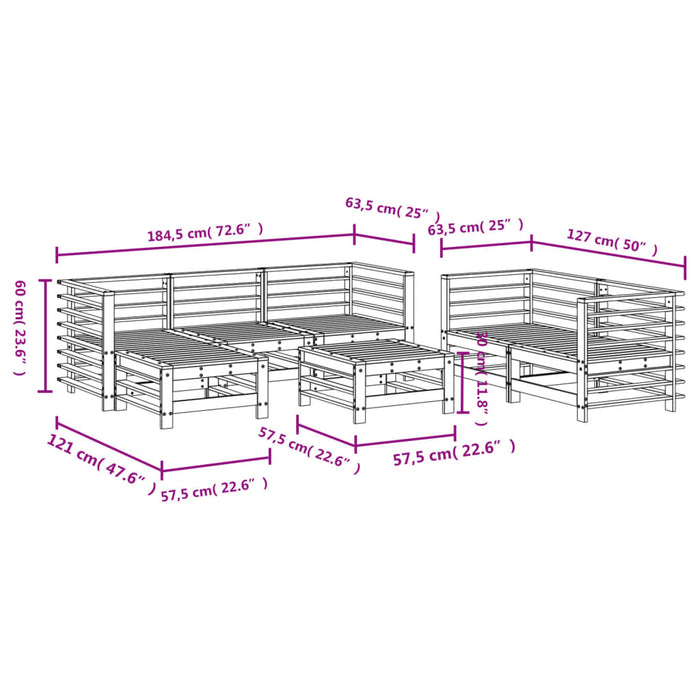 Hagesofagruppe 7 deler impregnert furu