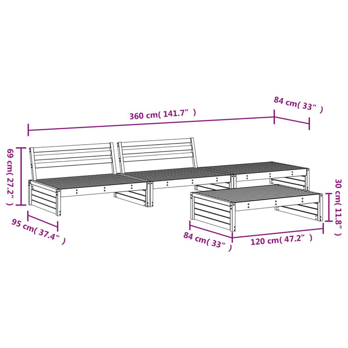 Hagesofagruppe 4 deler hvit heltre furu