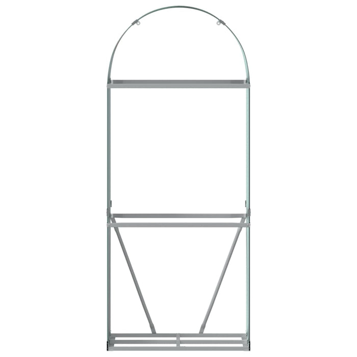 Vedholder grønn 80x45x190 cm galvanisert stål