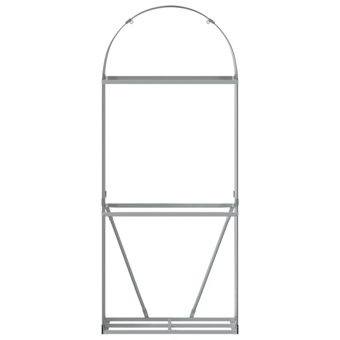 Vedholder antrasitt 80x45x190 cm galvanisert stål