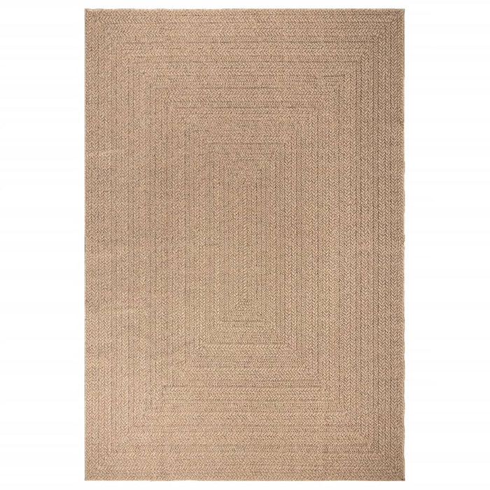 Teppe 200x290 cm jute-utseende innendørs og utendørs