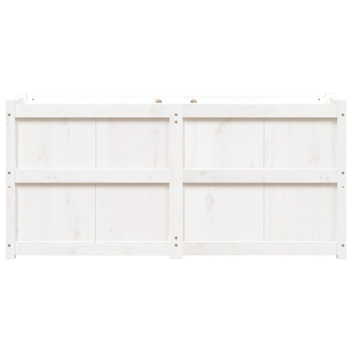 Hageplantekasse hvit 150x50x70 cm heltre furu