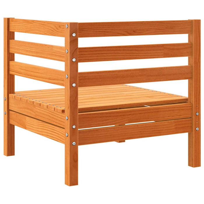 Utendørs hjørnesofaer 2 stk voksbrun heltre furu