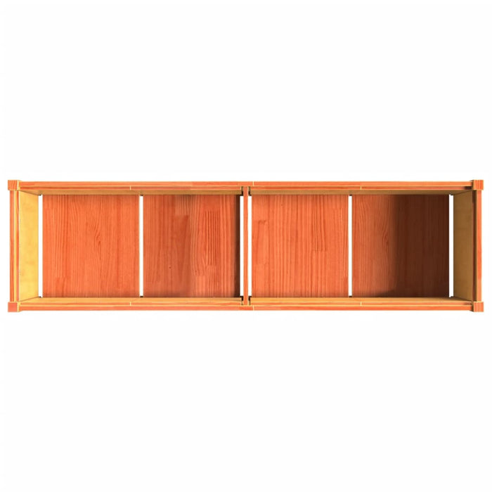 Hageplantekasse voksbrun 180x50x50 cm heltre furu