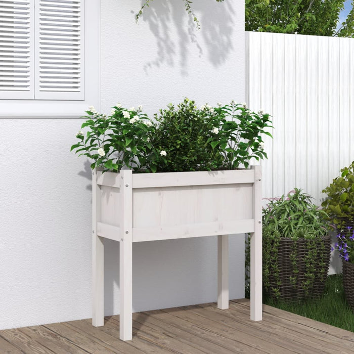 Plantekasse med ben 70x31x70 cm heltre furu