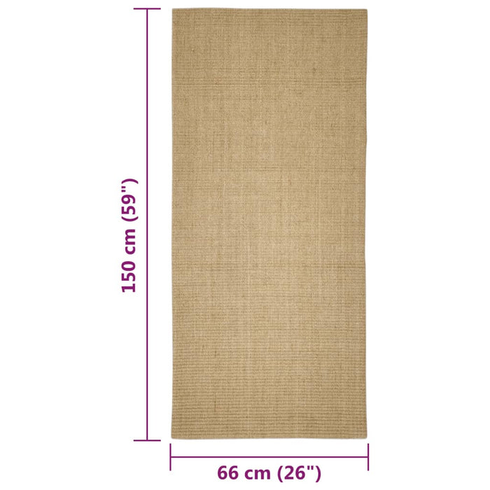 Sisalteppe for klorestolpe 66x150 cm