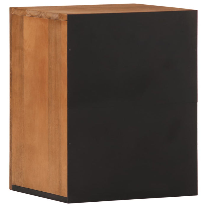 Veggskap for baderom 38x33x48 cm heltre mango