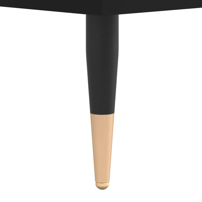 Salongbord svart 100x50x45 cm konstruert tre