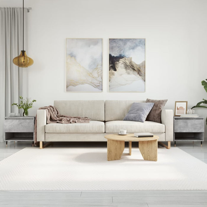 Salongbord 2 stk betonggrå 50x46x50 cm konstruert tre