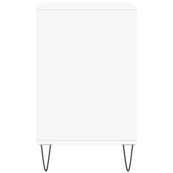 Skoskap hvit 102x36x60 cm konstruert tre