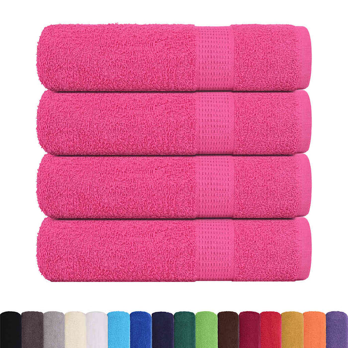 Badehåndklær 4 stk rosa 100x150 cm 360 g/m² 100 % bomull